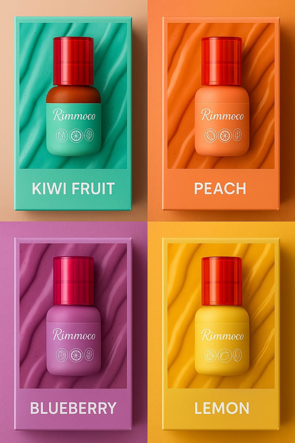 RIMOCOO LIP & CHEEK TINT PACK OF 04