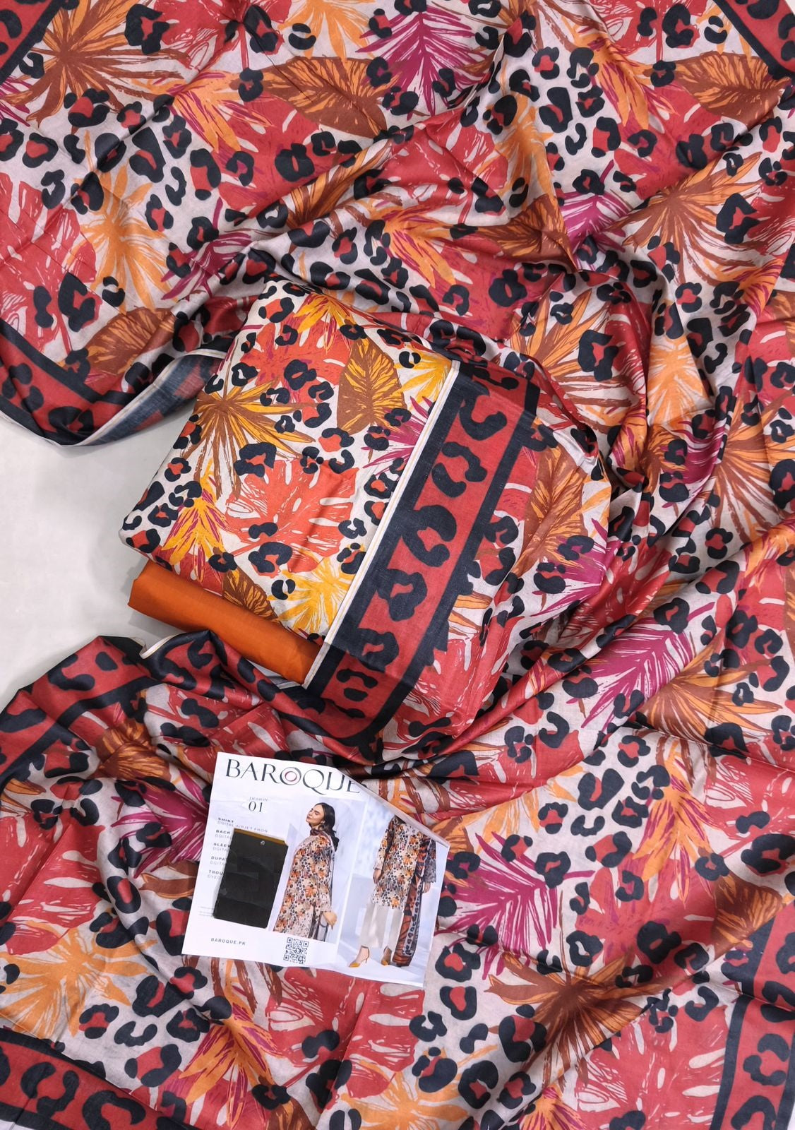 Baroque Digital Printed Premium Lawn 3 Pieces Series 2025