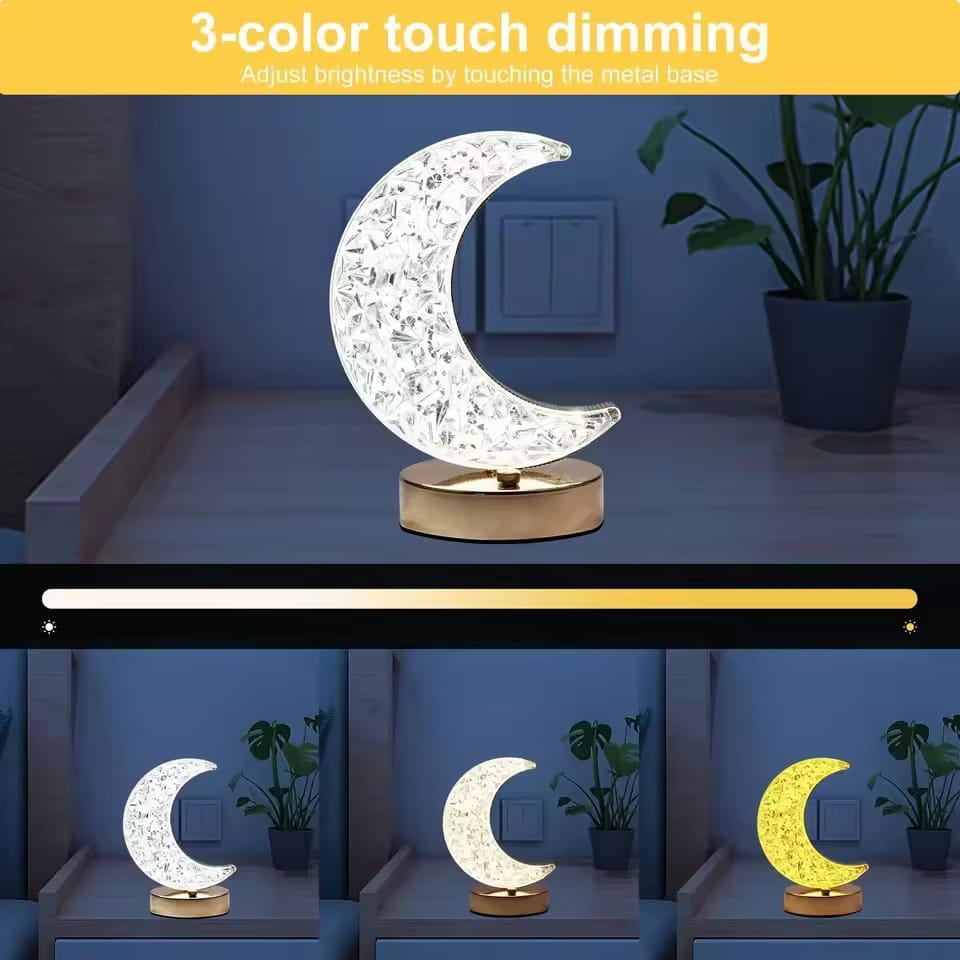 Star & Moon Bedside Touch Desk Lamp