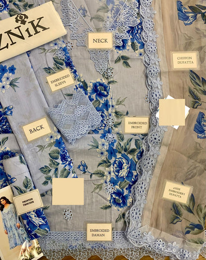 Iznik 3 Piece Suit (DL-09 Whisper)