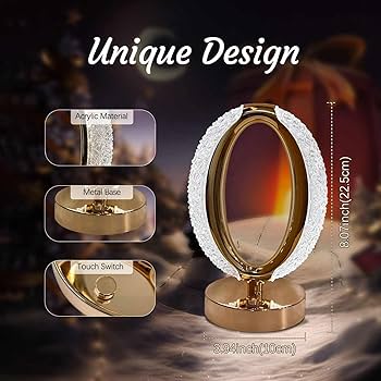 Crystal Mood Light Table Lamp