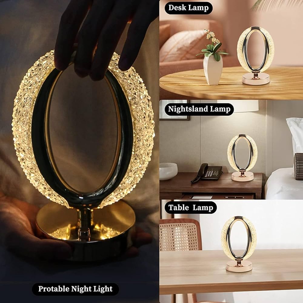 Crystal Mood Light Table Lamp