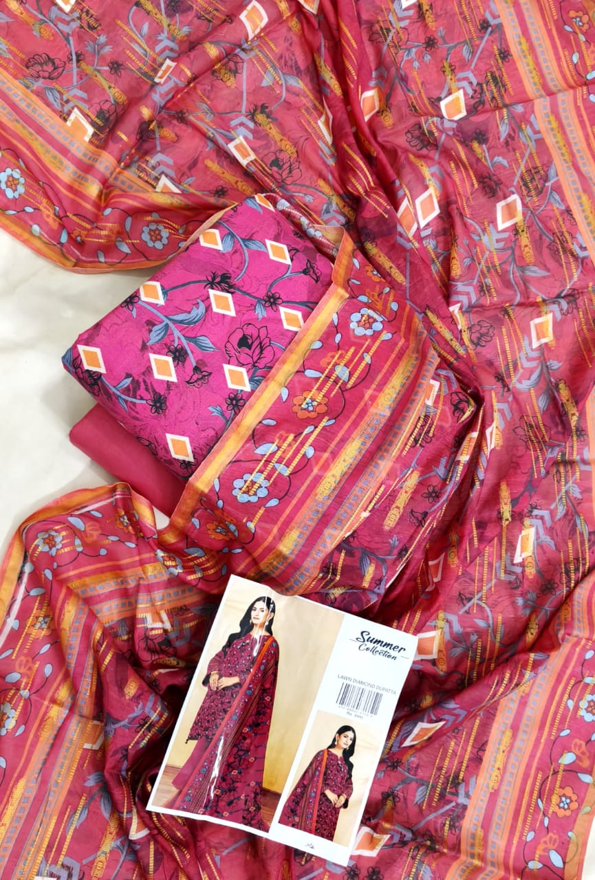 Bonanza Satrangi Digital Printed Premium 3 pieces Lawn Collection