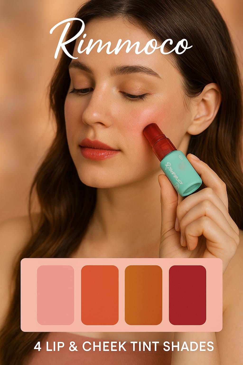 RIMOCOO LIP & CHEEK TINT PACK OF 04
