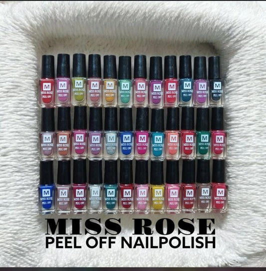 Miss Rose 36pcs Nail Paint Peel Off