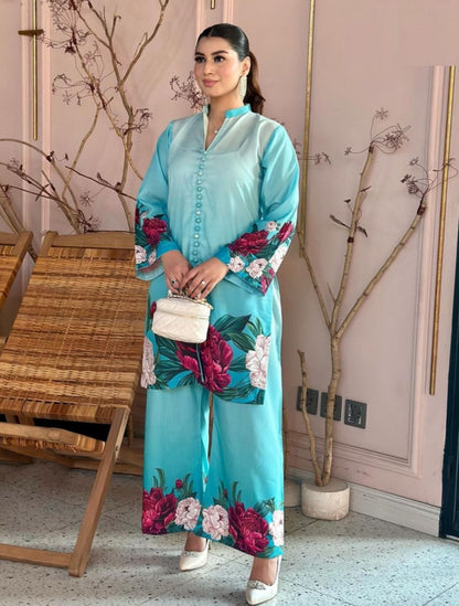 Digital Print 2 pieces suit