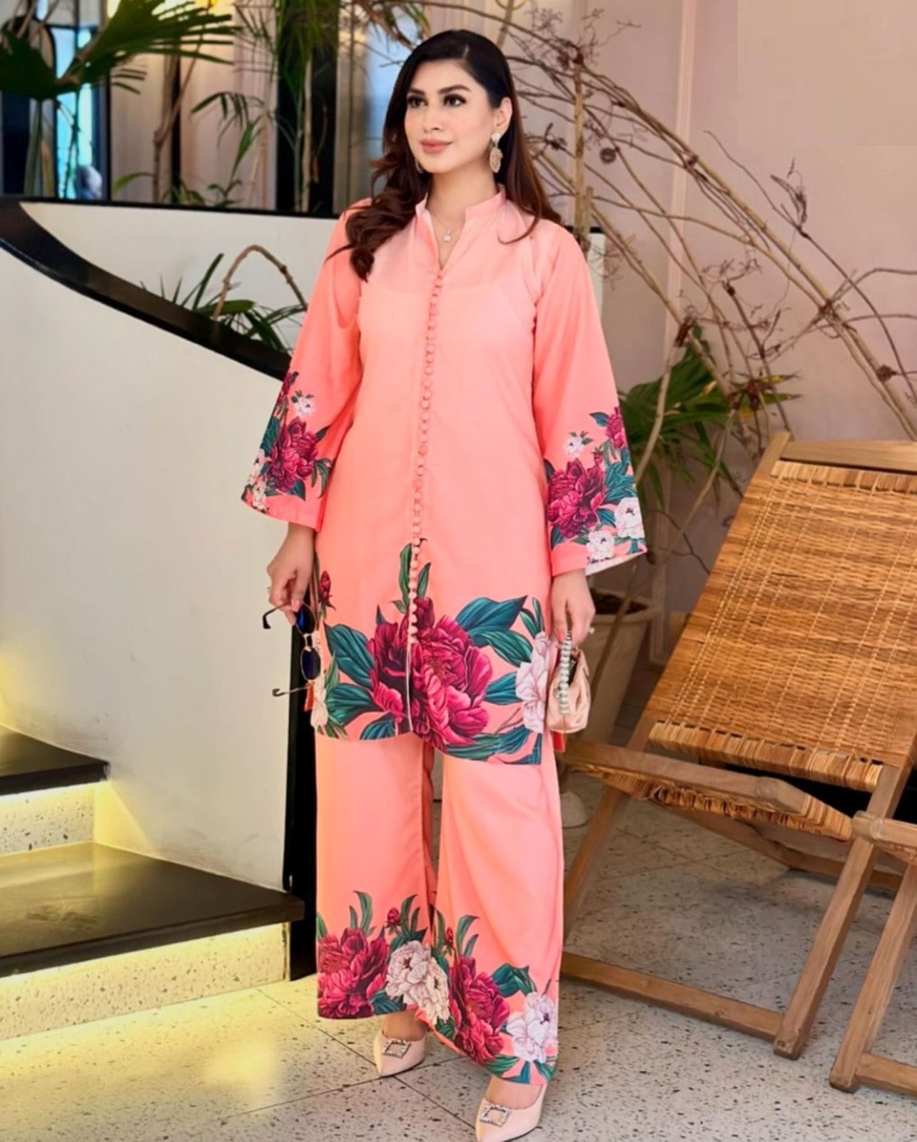Digital Print 2 pieces suit