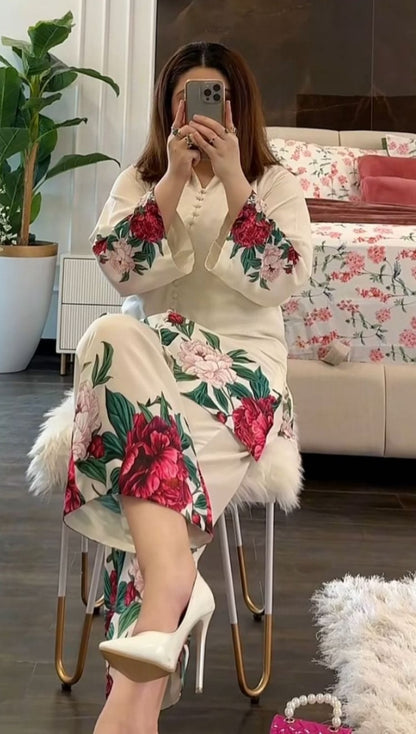 Digital Print 2 pieces suit
