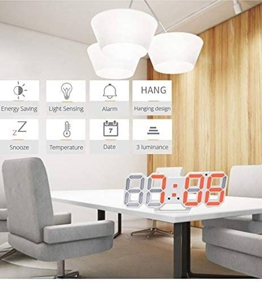 Multi Functional 3D LED Digital Clock