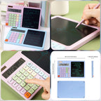 Portable Calculator with Writing Tablet 12 Digit Large LCD