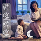 Star & Moon Bedside Touch Desk Lamp
