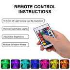 Rose Crystal Rechargeable Table Lamp, Diamond Touch Sensor Battery Desk Lamp, LED Romantic Desk Light, RGB Remote Control Night Light Projection Table Lamp, Decorative Lamp