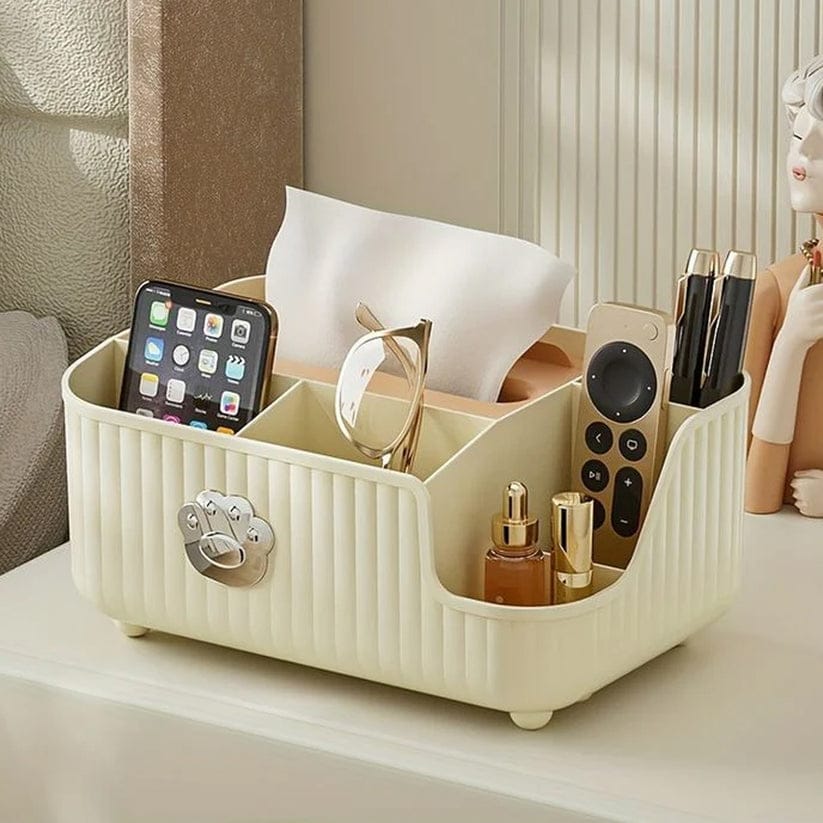 Tissue box with Multipurpose Organizer