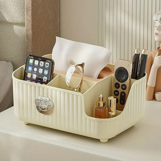 Tissue box with Multipurpose Organizer