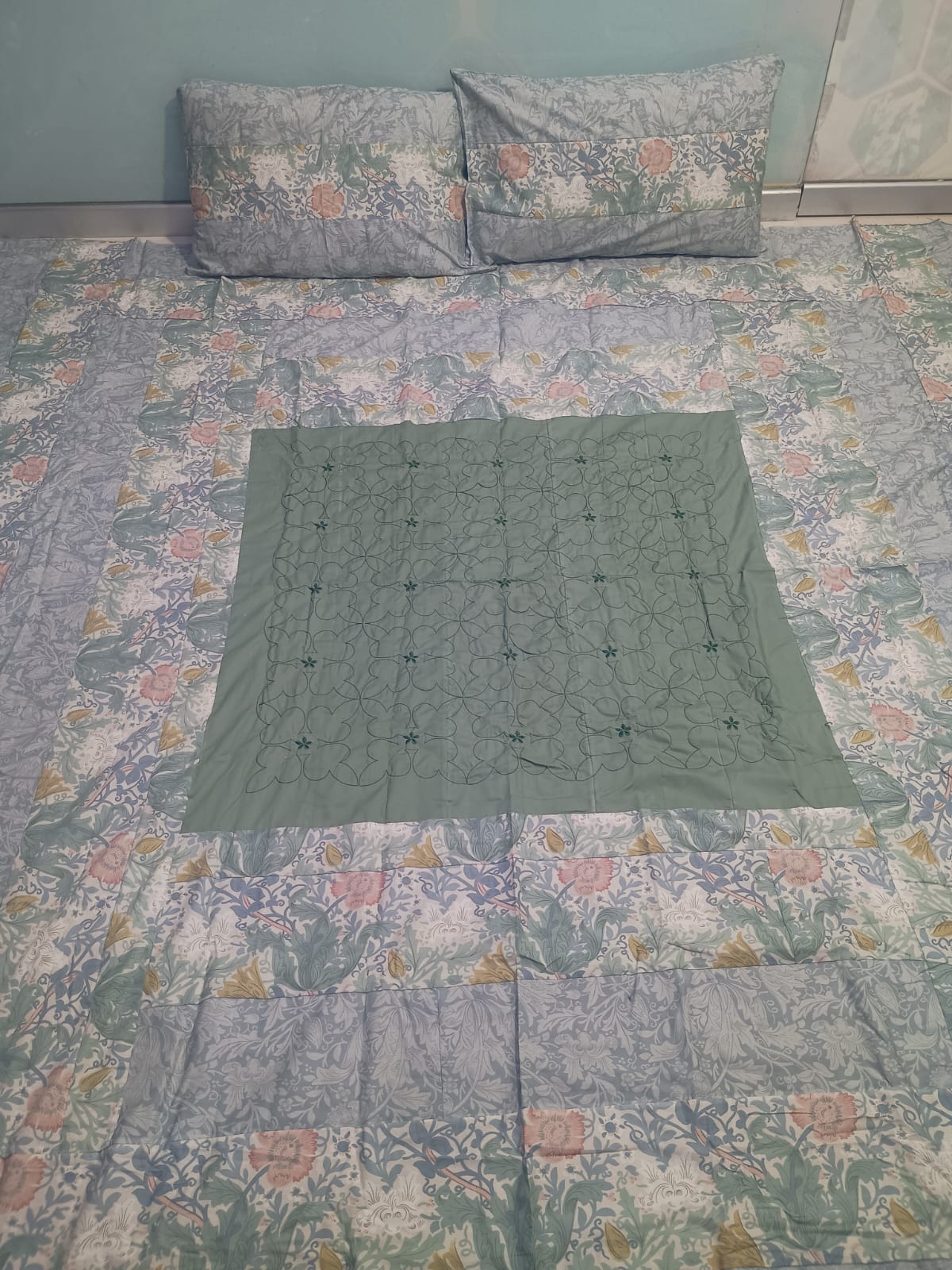 Gold Patch Work Bedsheets