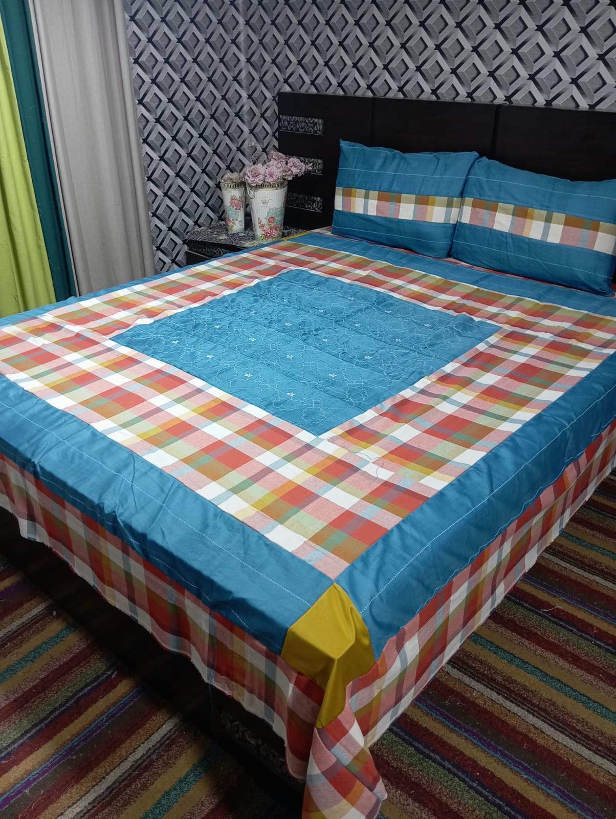 Gold Patch Work Bedsheets