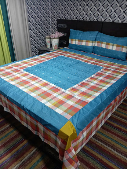 Gold Patch Work Bedsheets