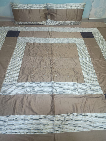 Gold Patch Work Bedsheets
