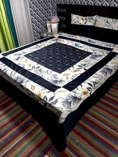 Gold Patch Work Bedsheets