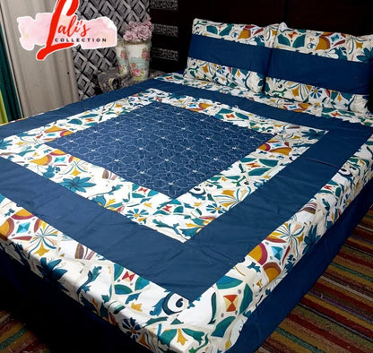 Gold Patch Work Bedsheets
