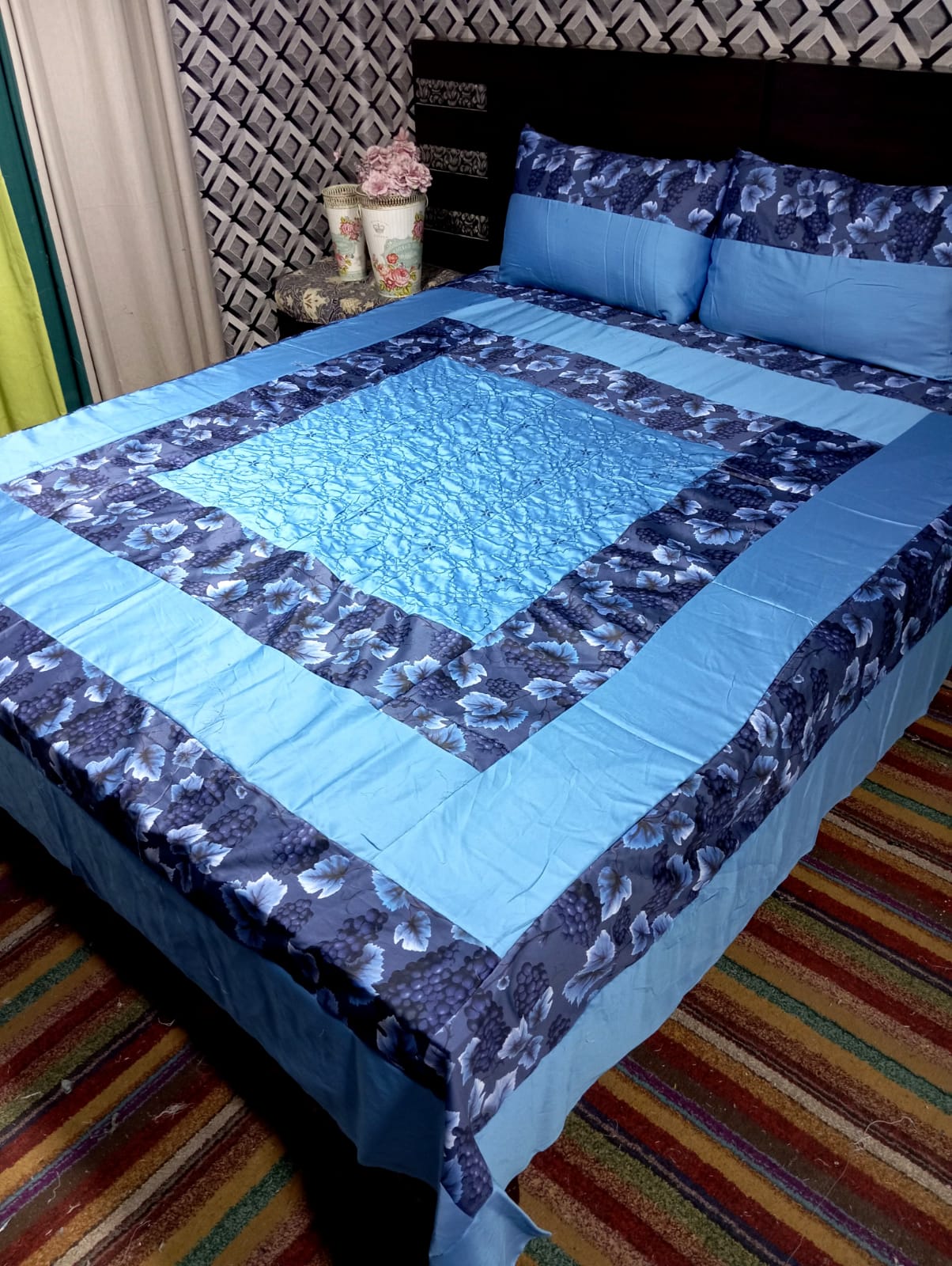 Gold Patch Work Bedsheets