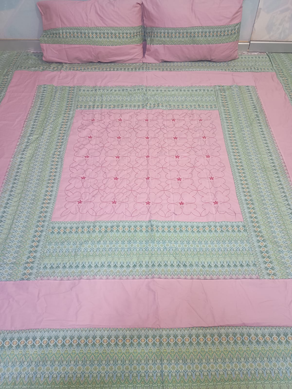 Gold Patch Work Bedsheets