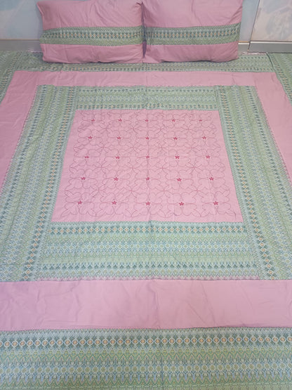 Gold Patch Work Bedsheets