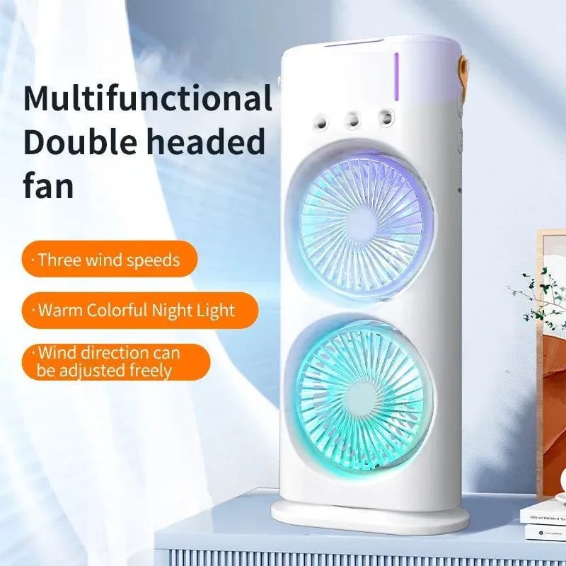Automatic Rotating Dual Spray Mist Fan