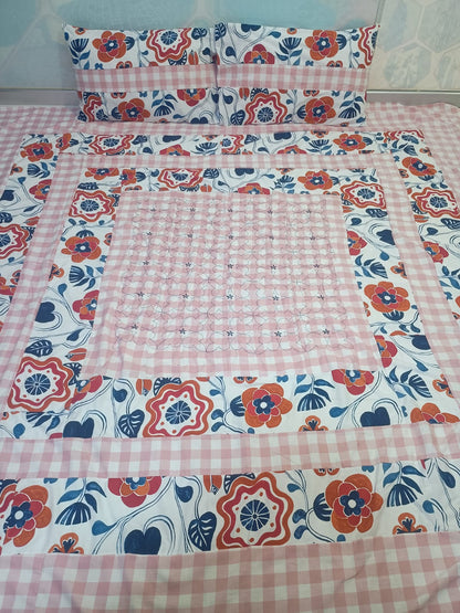 Gold Patch Work Bedsheets