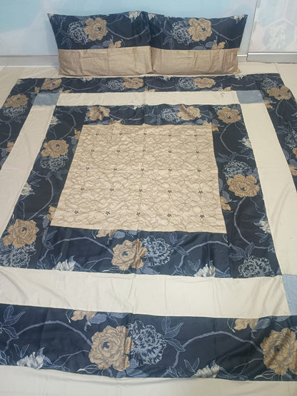Gold Patch Work Bedsheets